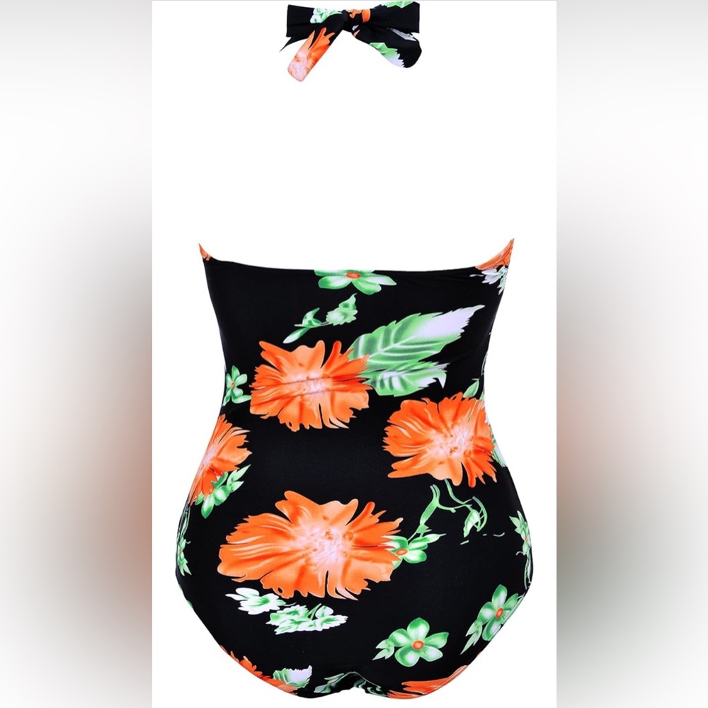 Summer Mae 50s Retro Vintage One Piece Pin Up Monokinis Swimsuit, X-Large - Picture 4 of 9